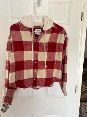 American Eagle Hooded Flannel – Women’s Size M